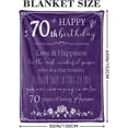 thumbnail image 3 of LHSHID Happy 60th Birthday Decorations Blanket Flannel Soft and Comfortable Anti static Bed Sofa Blanket 60x80in, 3 of 6