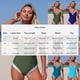 thumbnail image 3 of Traje de baño de una pieza para mujer, traje de baño de dos piezas de cintura alta con mangas abullonadas para mujer, conjuntos de bikini negros, traje de baño con recortes, traje de baño de moda play, 3 of 7
