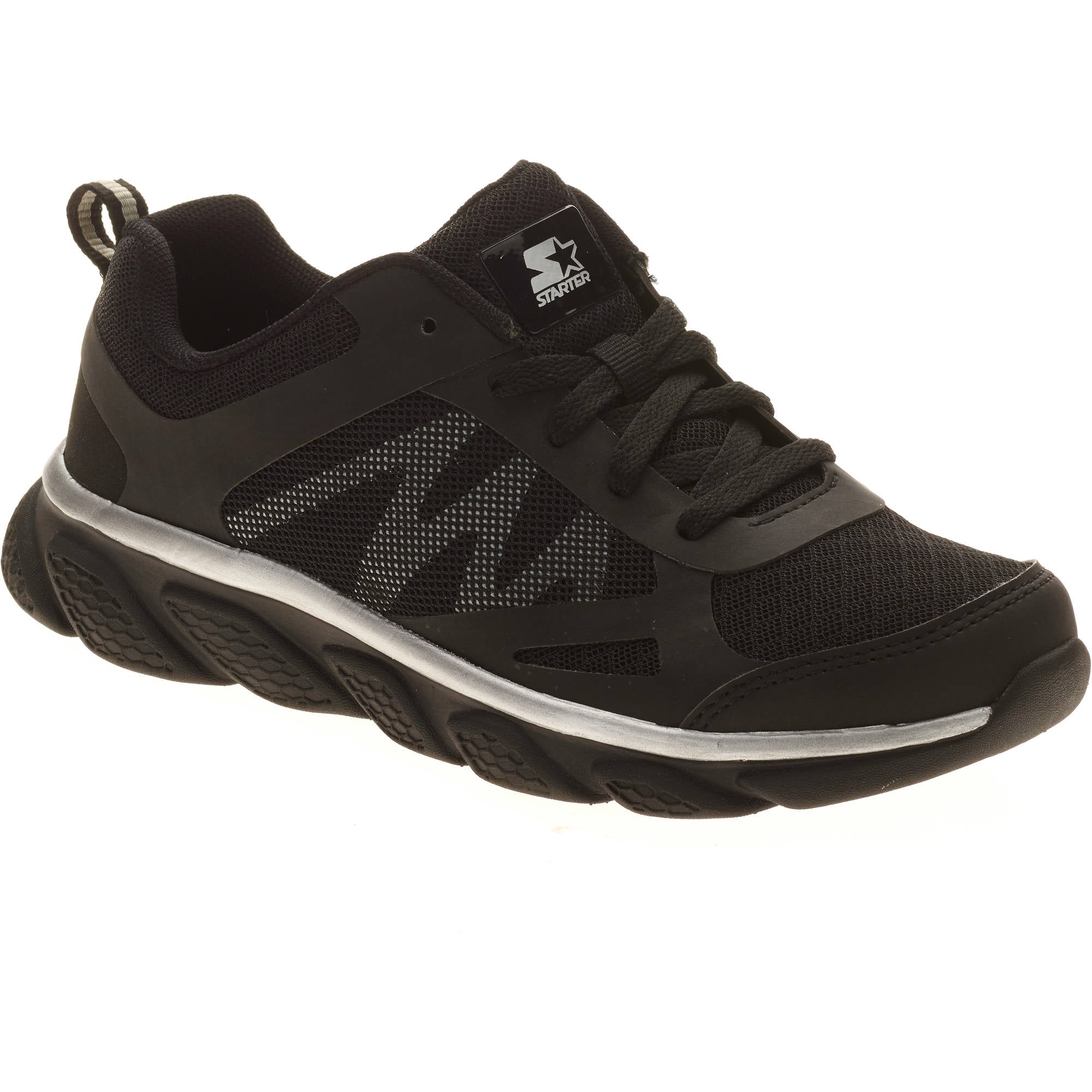 walmart black running shoes