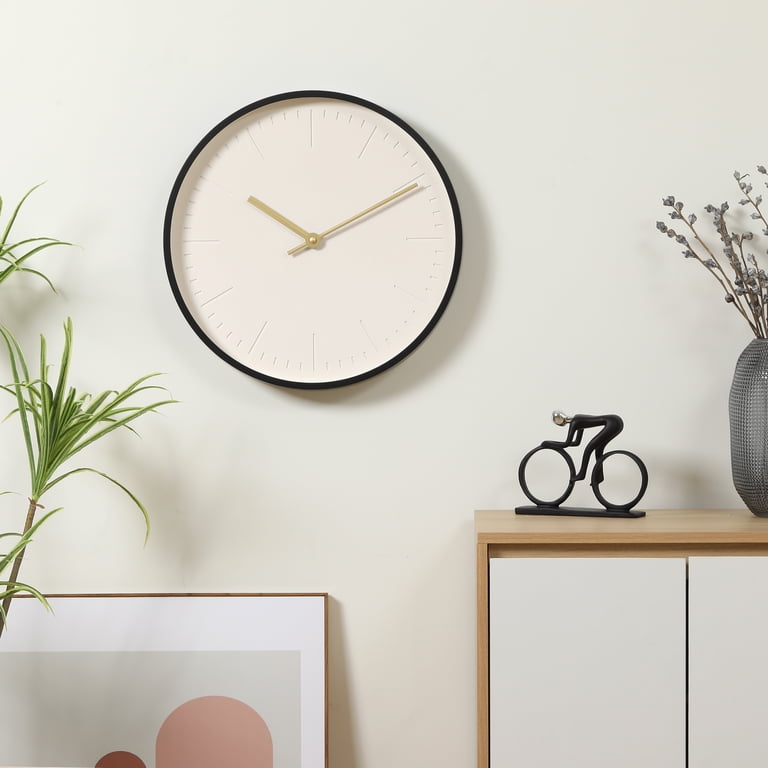 Better Homes & Gardens 20-Inch Modern Wall Clock, Black photo 3