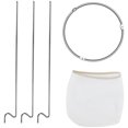 thumbnail image 1 of Filtro de malla para alimentos, colador para transferir líquidos, de acero inoxidable, para mermelada, 3 unidades, 1 of 6