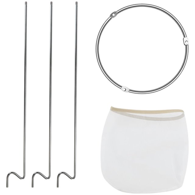 Filtro de malla para alimentos, colador para transferir líquidos, de acero inoxidable, para mermelada, 3 unidades