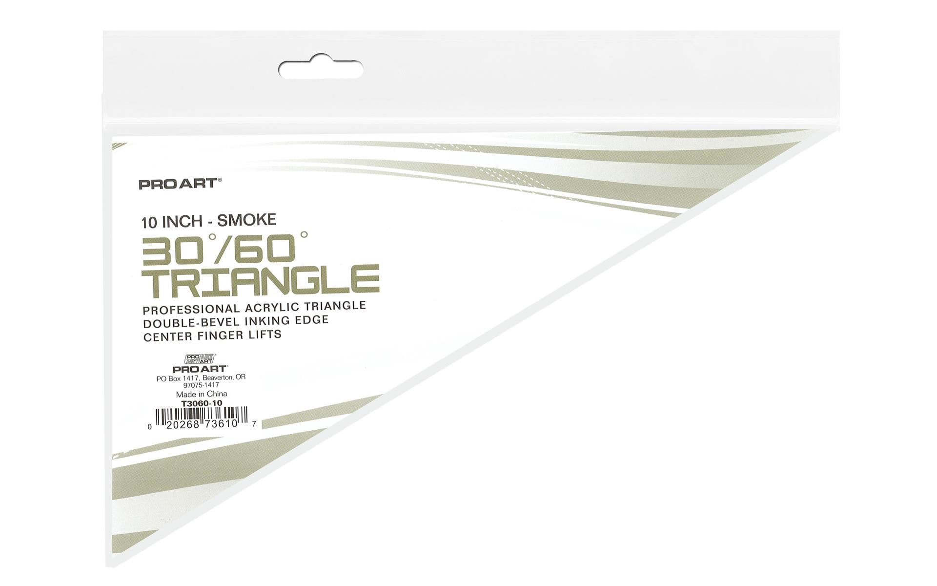 Pro Art Triangle 10' With Ink Edge & Finger Lift 30/60 Smoke