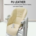 thumbnail image 5 of Blasgw High Chair Cushion Leather Dining Chair Cover for Toddlers and Kids - Stylish, Durable, and Easy to Clean Beige, 5 of 6