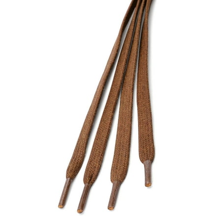 dark brown flat shoelaces