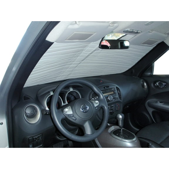 HeatShield, The Original Windshield Sun Shade, Custom-Fit for Nissan Juke SUV 2011, 2012, 2013, 2014, 2015, 2016, 2017, Silver Series