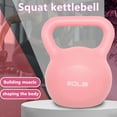 thumbnail image 2 of Arcticwind 20lb Cast Iron Kettlebell - Pink, Anti-Slip Rubber Coated, Seamless One-Piece Design, Wide Handle & Flat Base for Strength Training, HIIT, Home Gym Workouts, 2 of 6
