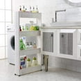 thumbnail image 3 of Storage Cart for Narrow Spaces, Multi-Room Usage High Capacity Shelves for Laundry Room Kitchen Bathroom (Easy Assembly), 3 of 7