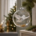 thumbnail image 5 of Christmas Ball Ornaments, 3D Bird Spherical Hanging Decor, Christmas Tree Decoration for Home Party, 5 of 7