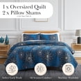 thumbnail image 2 of Midnight Floral Oversized Premium Collection Quilt Set, 2 of 9
