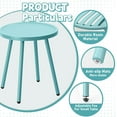 thumbnail image 3 of Werph End Table Living Room Side Table, Round Accent Table Small Side Table Nightstand with 4 Legs, Modern Home Decor Coffee Table for Bedroom, Office, Small Space,Blue, 3 of 8