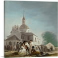 thumbnail image 1 of ARTCANVAS Pilgrimage to the Church of San Isidro 1788 Canvas Art Print by Francisco De Goya - Size: 26" x 26" (0.75" Deep), 1 of 9
