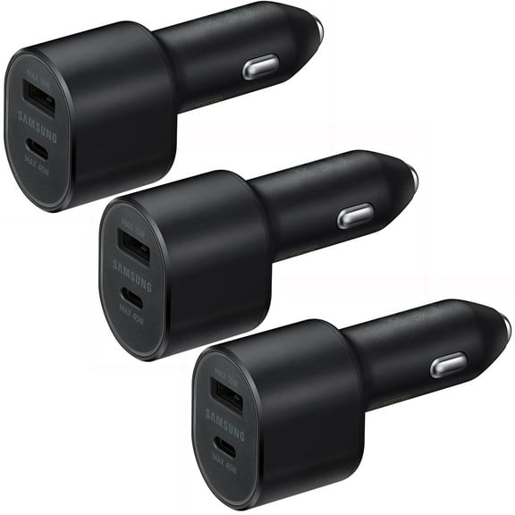3-Pack Dual USB Car Charger Adaptive Fast Vehicle Charger For Samsung Galaxy S8 S8  S9 S9  Note 8 Note 9 Apple iPhone X, XS, XS Max, XR 8 8 Plus Lg HTC Google Pixel Android Phones and Tablets