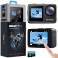 thumbnail image 1 of Akaso Brave 7 Le 4K30Fps 20Mp Wifi Cámara De Acción Con Pantalla Táctil Eis 2.0 Zoom Control Remoto 131 Pies Cámara Impermeable Soporte Micrófono Externo Con Tarjeta De Memoria Microsdxc U3 De 64 Gb (, 1 of 8