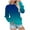 Blue, variant on jsaierl Womens Sweatshirts Crew Neck Gradient Top Long Sleeve Dressy Casual Shirt Trendy Pullover Sweatshirt