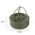 thumbnail image 2 of facefd Camping Kettle Teapot Camping Cookware Outdoor Kettle for RV Outdoor Hiking Green, 2 of 6