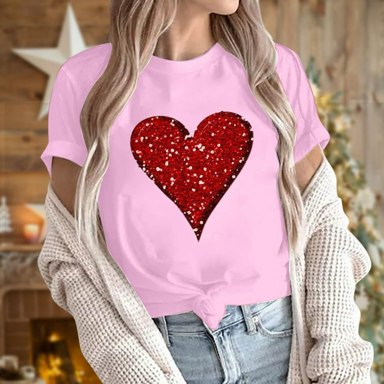 Amazon Valentine's Day T Shirts For Women Women Valentine's