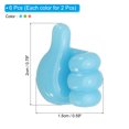thumbnail image 2 of 6 Pcs Cord Holders Cable Clips Nightstand Wire Organizer Desk Blue, Green, Pink, 2 of 6