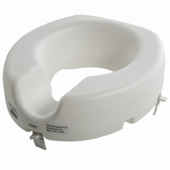 PCP Universal Molded Toilet Seat Riser, White, High Profile