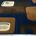 thumbnail image 4 of Allstar Rugs Allstar Woven Geometric Pattern Rug Navy 5' 2"x7' 1" 5' x 8' Brown, 4 of 5