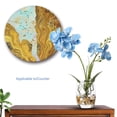 thumbnail image 4 of Jarrón de cristal con forma de orquídea artificial Jusdreen Blue, 37 cm, 4 of 7