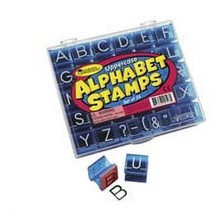 UPC: 0086002014733 | Educational Insights See and Stamp Alphabet Transparent Stamps – Uppercase 5/8 Set of 26 Letters and 4 Punctuation Marks: Perfect for Homeschool & Classroom Ages 4+