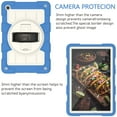 thumbnail image 6 of ELEHOLD Hybrid Rugged Case for Samsung Galaxy Tab A9 Plus 11.0" (2023), Heavy Duty Shockproof Cover with 360° Rotation Handstrap Kickstand Detachable Shoulder Strap Case for Galaxy Tab A9+,Blue, 6 of 9