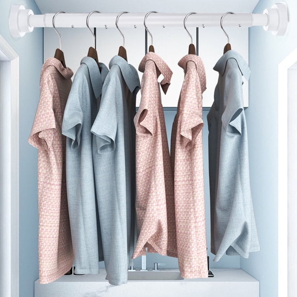 Xihbxyly Barra Extensible para Cortina de Ducha, Sin Necesidad de Taladrar, Longitud Ajustable de 40 a 55 Cm, de Acero Inoxidable, Ideal para Baño, Cocina y Balcón, Fácil Instalación, Juego de 1 Piez