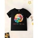 thumbnail image 1 of 2024 Round Neck Short Sleeve T-Shirt For Young Boy, With Cool Slogan Graphics, 1 of 6