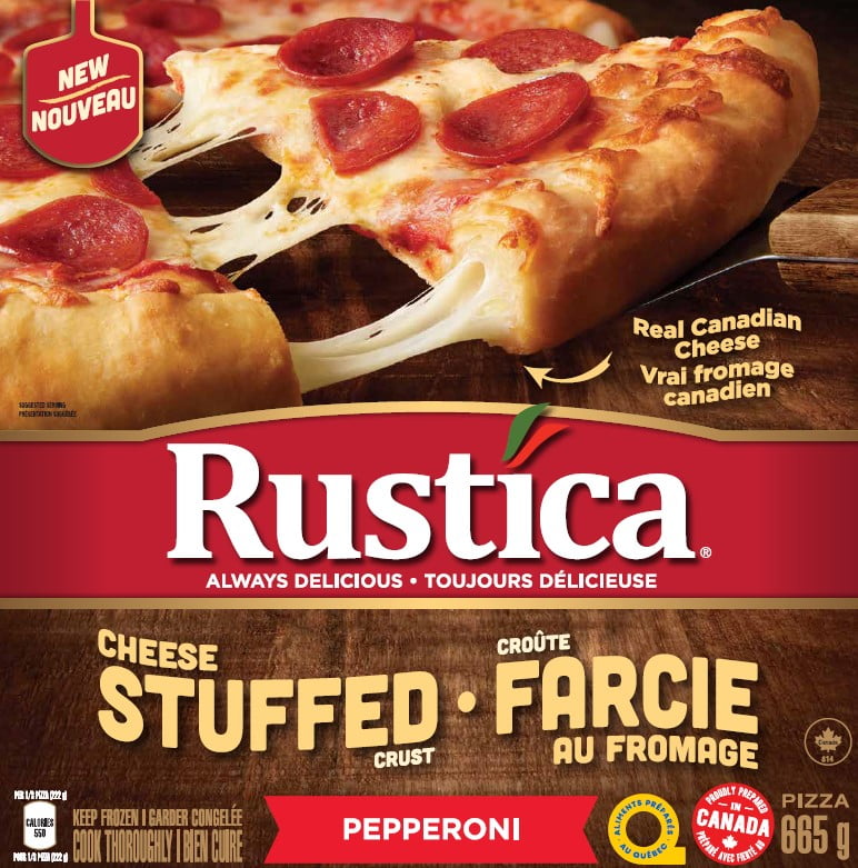 Rustica Stuffed Crust Pepperoni Bacon Pizza