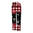 thumbnail image 6 of Antqov Womens Pajama Pants, Christmas Print Drawstring Fashionable Straight Pants, Home Festive Gatherings Comfortable Casual Pants, 6 of 6