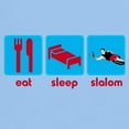 thumbnail image 4 of CafePress - Eat Sleep Slalom Waterski Light T Shirt - Men's Classic Graphic T-Shirt, 4 of 5