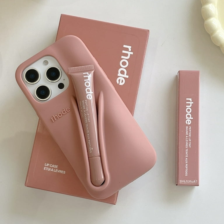 With Lip Gloss Phone Case for iPhone 16 15 14 13 12 17 11 Pro Max