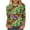 Multicolor#578, variant on YOIAVAIOY Mardi Gras Shirts for Women Fancy Mask Printed 3/4 Sleeve Crewneck Tops Pullovers Blouses 2025 Carnival Outfit Multicolor M