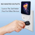 thumbnail image 3 of Jellyfish LED Square Night Lights - Energy Efficient and Stylish Decor for Any Room | Set of 2 Dimmable Bedside Lamps with Touch Control and Auto Timer, 3 of 6
