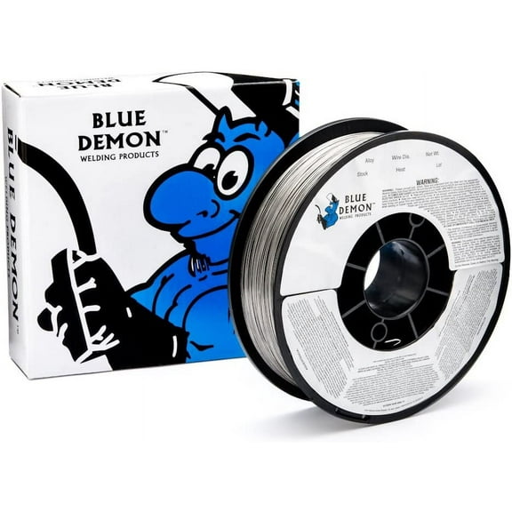 Blue Demon 308LT1/4 X .035 X 11LB Spool stainless steel flux core gas shielded welding wire
