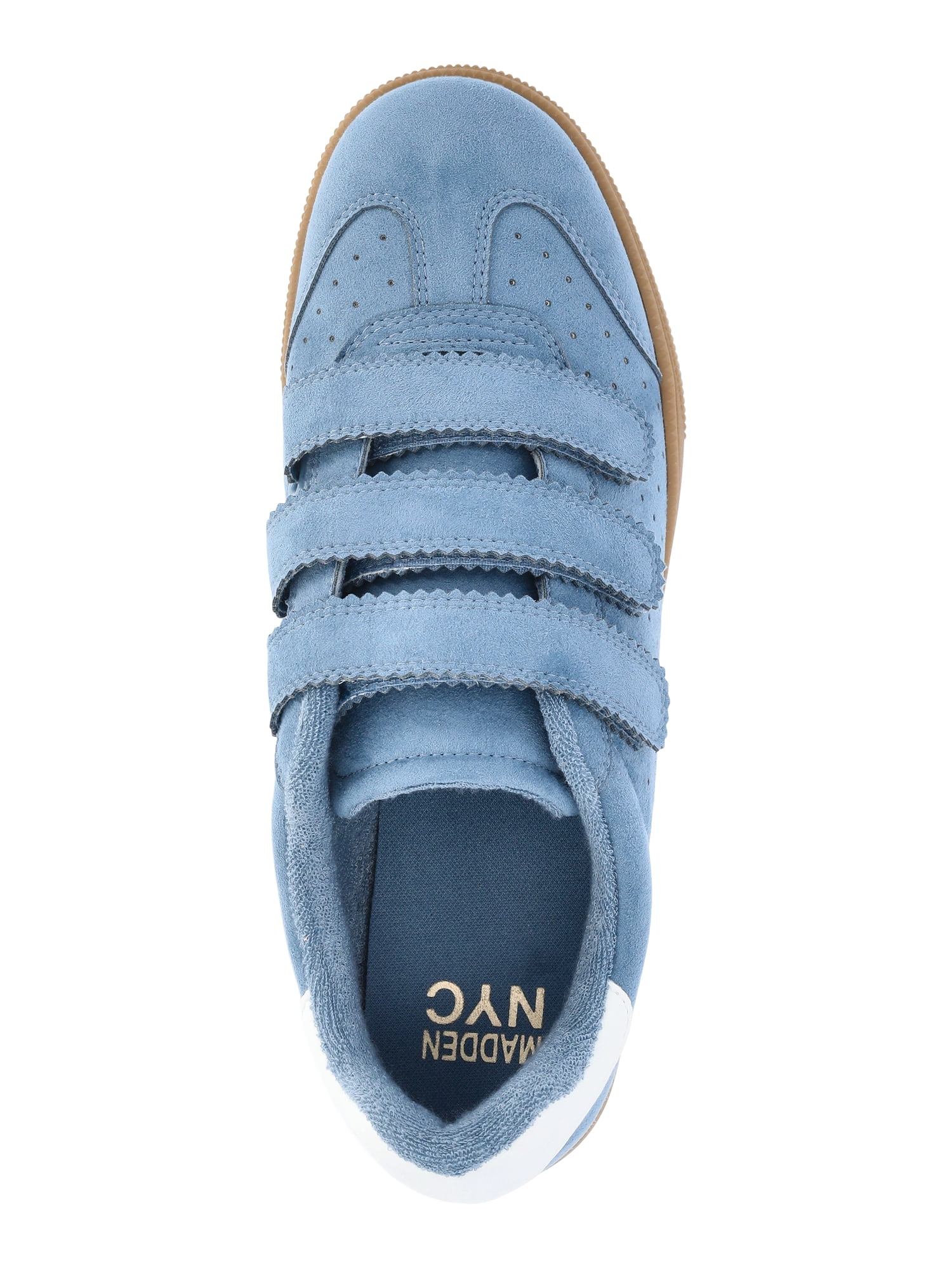 Madden NYC Women's Faux Suede Triple Strap Sneakers