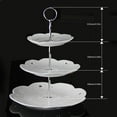 thumbnail image 3 of 1 Set of Cake Stand (3 Layers) Clearance! 3 Tier Round Metal Cake Stand Holder Heavy Duty Fruit Plate Handle Fittings Hardware Rod, 3 of 7