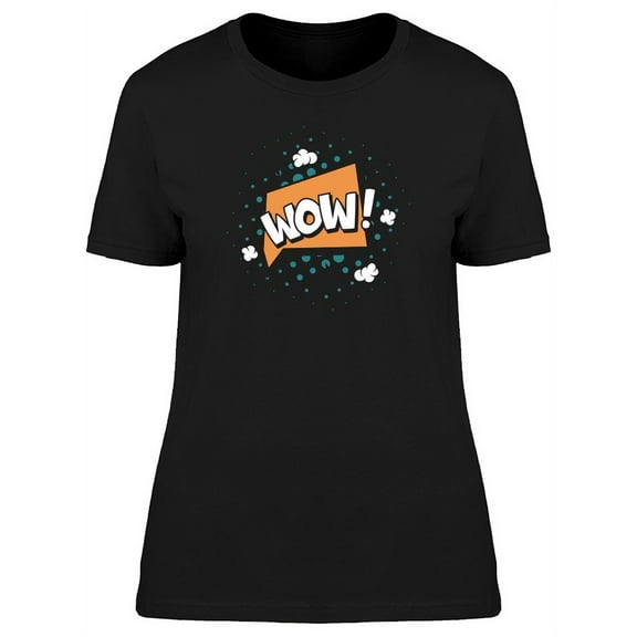 Pop Art Comics Icon Wow T-Shirt Women -Image by Shutterstock, Female 3X-Large
