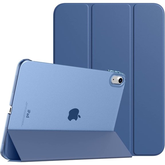 Case for iPad (A16) 11th Generation 11 Inch 2025/iPad 10th 10.9 2022, Slim Stand Cover with Hard Translucent Back, Support Touch ID, Auto Wake/Sleep, Abyss Blue