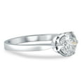 thumbnail image 3 of Pompeii 1 1/2Ct Solitaire Lab Grown Round Diamond Engagement Ring 14k Gold & Platinum, 3 of 4