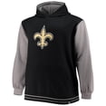 thumbnail image 2 of Men's Fanatics Black/Gray New Orleans Saints Big & Tall Block Party Pullover Hoodie, 2 of 4