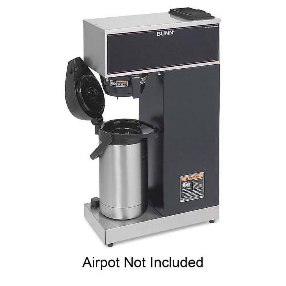 BUNN Pourover Airpot Coffee Brewer System - 1375 W - 3.80 gal - 12 Cup(s) - Multi-serve - Black - Stainless Steel Body BUNN Pourover Airpot Coffee Brewer System - 1375 W - 3.80 gal - 12 Cup(s) - Multi-serve - Black - Stainless Steel Body