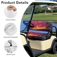 thumbnail image 6 of Aplkyhs Sunset Glow Golf Cart Seat Covers Pink Sky Club Car Bench Chair Cover Breathable Club Car Seat Covers Warmth in Winter and Cooling in Summer Golf Cart Seat Cover, 6 of 6