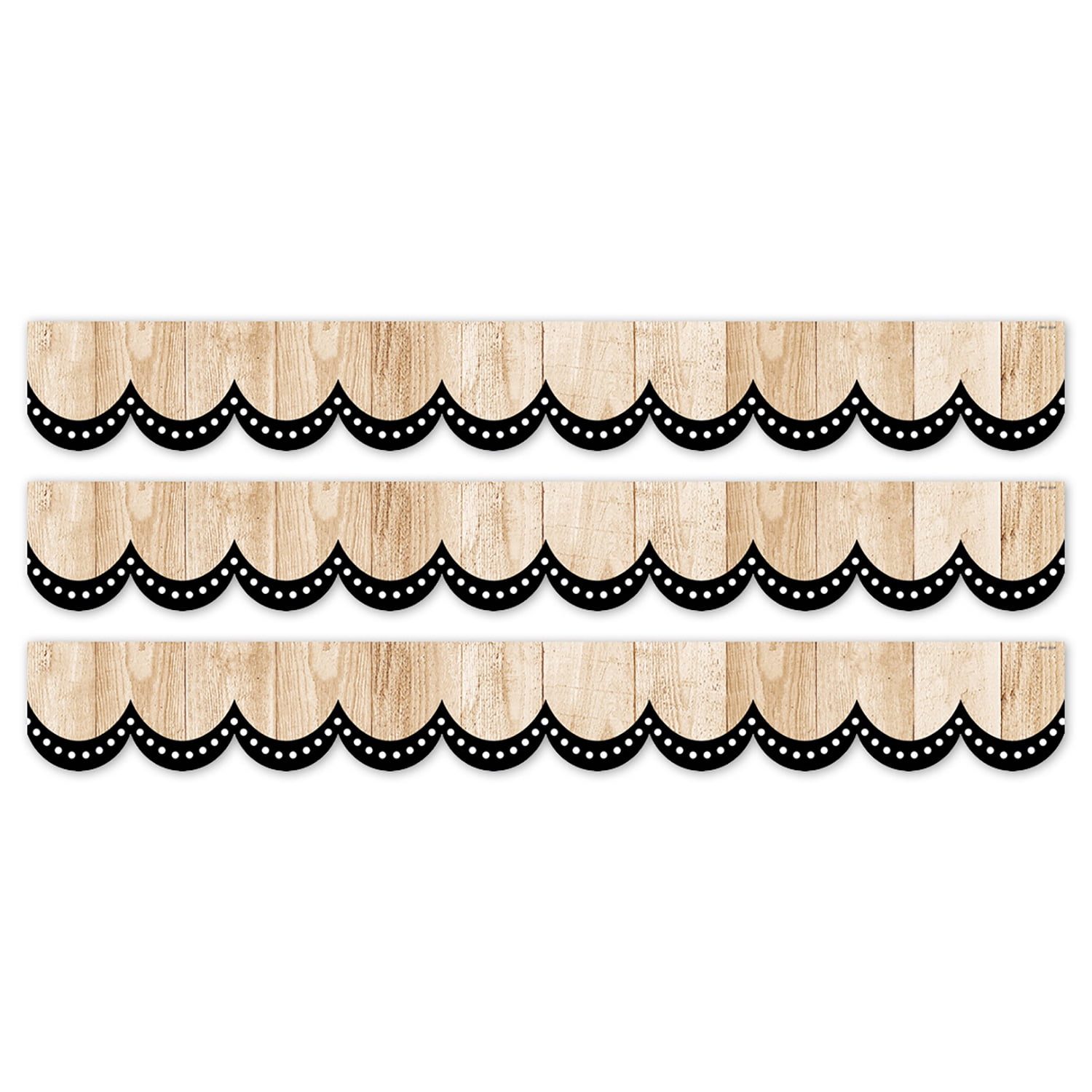 6 Pk) Black Wavy Border - Walmart.com