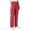 Red, variant on Boyscolos Women's Stretch Scrub Pants Mid Rise Pull On Workwear Cargo Pocket Full Elastic Waist Medical Uniform Comfortable