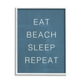 thumbnail image 4 of Stupell Industries Eat Sleep Beach Repeat Phrase Nautical Blue,11 x 14, Design by Lux + Me Designs, 4 of 5