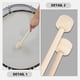 thumbnail image 4 of 2 mazos de batería antideslizantes de madera para percusión, baquetas para bombo., 4 of 7