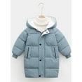 thumbnail image 4 of 4-9T Little Girls Boys Thickened Down Jacket Long Winter Coat Hooded Puffer Outerwear, 4 of 13