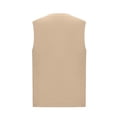 thumbnail image 5 of 2025 Summer Women's Beaded Crewneck Tank Top Solid Sleeveless Knitted Blouse Loose Fit Casual Office Wear Thin Work Tops, 5 of 6